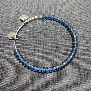Alex and Ani Blue Beaded Bangle Bracelet